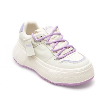 Pantofi GRYXX albi, 971A, din piele naturala