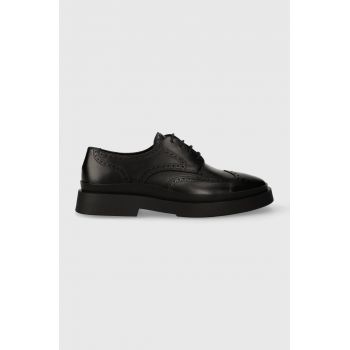 Vagabond Shoemakers pantofi de piele MIKE barbati, culoarea negru, 5663.001.20 de firma originali
