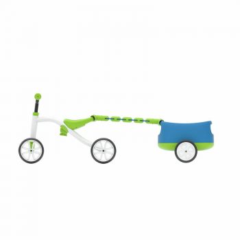 Tricicleta usoara Chillafish RideOn Quadie cu remorca Lime