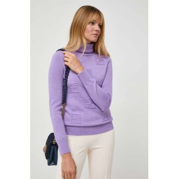 Beatrice B pulover de lana femei, culoarea violet, light