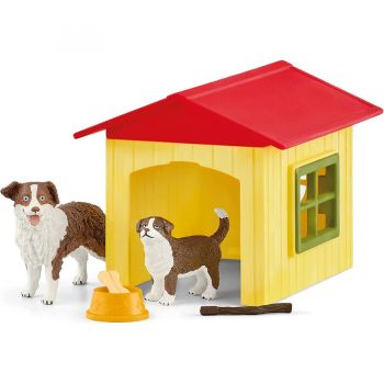 Jucarie Farm World dog house, play figure