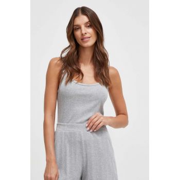 Abercrombie & Fitch top pijama femei, culoarea gri ieftine