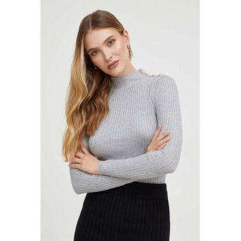 Answear Lab pulover culoarea gri, light, cu turtleneck