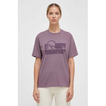 Marmot tricou femei, culoarea violet