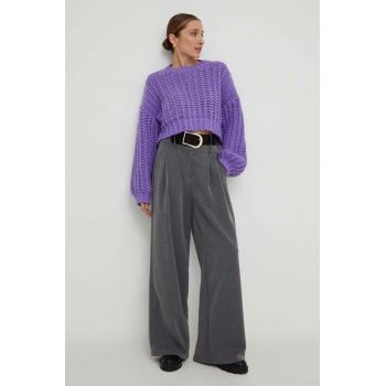 Answear Lab pulover femei, culoarea violet, călduros