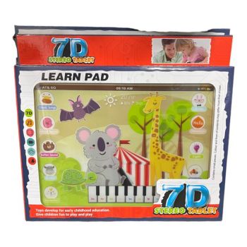 Jucarie interactiva, Prima Mea Tableta cu pian, Animale Salbatice, Learn Pad 7D