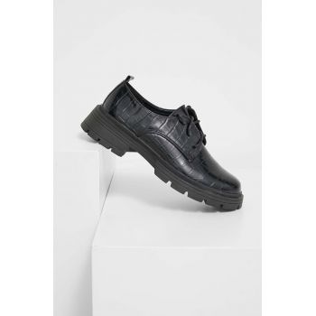 Answear Lab pantof femei, culoarea negru, cu platforma ieftini