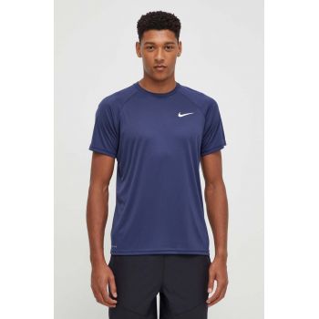 Nike tricou de antrenament culoarea albastru marin, neted