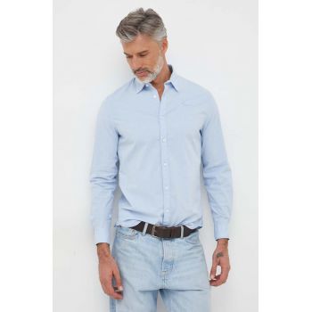 Pepe Jeans camasa Coventry barbati, cu guler clasic, slim ieftina