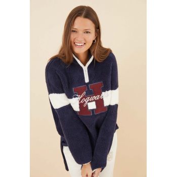 women'secret pulover Mix & Match HARRY POTTER COLLEGE femei, culoarea albastru marin, 3276579 ieftine