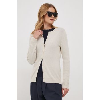 Sisley pulover din amestec de lana femei, culoarea bej, light