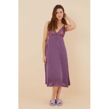 women'secret camasa de noapte SENSE 2 femei, culoarea violet, dantela, 3416285 de firma originale