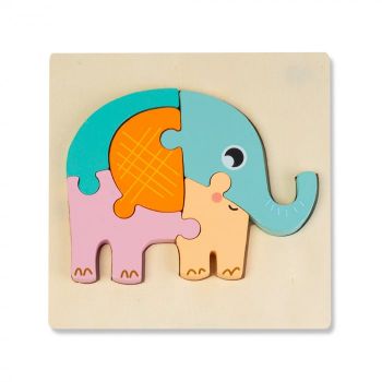 Puzzle 3D Elefant Montessori