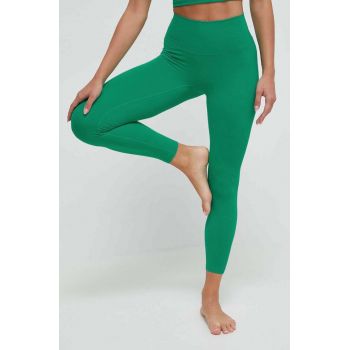 JOYINME jambiere de yoga Oneness Ease culoarea verde, neted