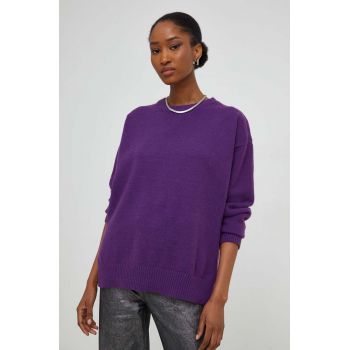 Answear Lab pulover de lana culoarea violet