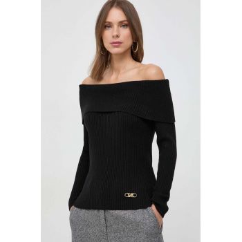 MICHAEL Michael Kors pulover de lana femei, culoarea negru
