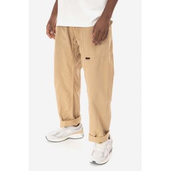 Gramicci pantaloni de bumbac Gadget Pant culoarea maro, drept G105.OGT-brown de firma originali