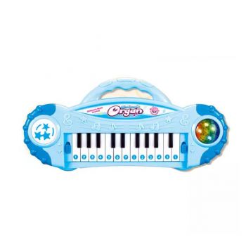 Orga Electronica pentru copii cu 22 clape (CULOARE: Albastru)