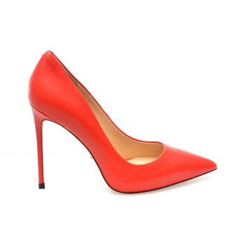 Pantofi EPICA rosii, HS9287, din piele naturala