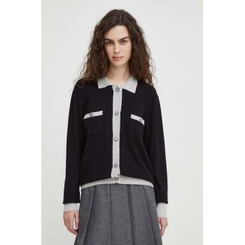 Bruuns Bazaar pulover femei, culoarea negru, light