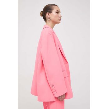 MAX&Co. sacou x Anna Dello Russo culoarea roz, oversize, neted