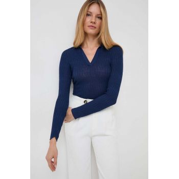 MAX&Co. pulover femei, culoarea albastru marin, light