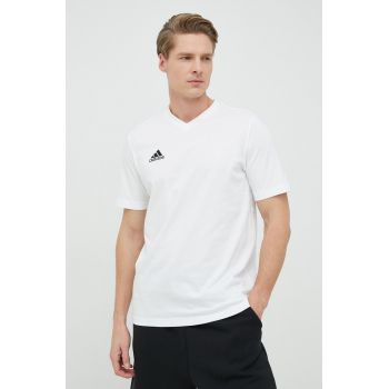 adidas Performance tricou din bumbac culoarea alb, uni HC0452