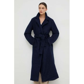 Answear Lab palton femei, culoarea albastru marin, de tranzitie, desfacut ieftin