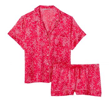 Satin Short Pajama Set L