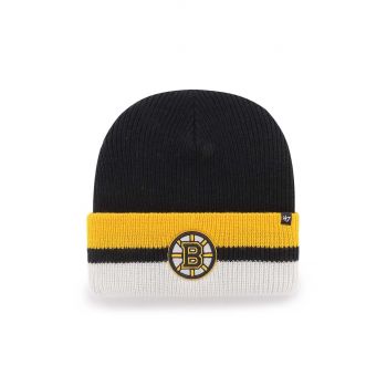 47brand caciula NHL Boston Bruins culoarea negru
