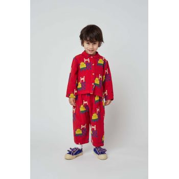 Bobo Choses pijamale pentru bebelusi culoarea rosu, modelator