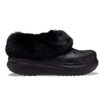 Pantofi Crocs Classic Furever Crush Shoe Negru - Black