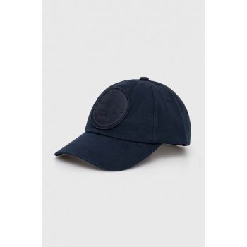 BOSS șapcă de baseball din bumbac culoarea bleumarin, cu imprimeu 50509029