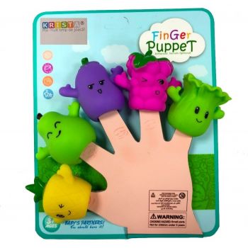 Set 5 figurine Mascote pentru degete, Finger Puppet Fructe