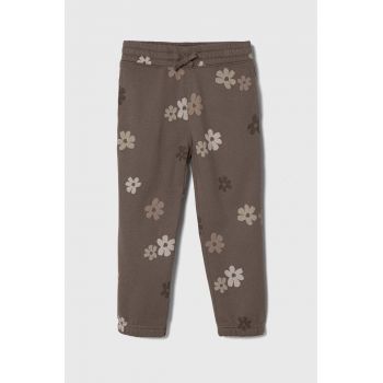 Abercrombie & Fitch pantaloni de trening pentru copii culoarea bej, modelator