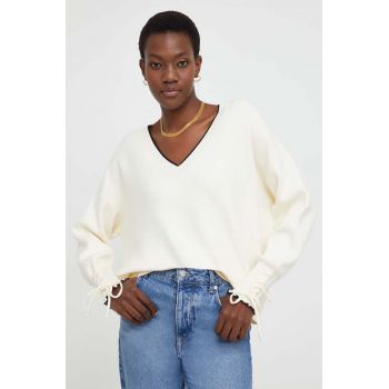 Answear Lab pulover femei, culoarea bej, light
