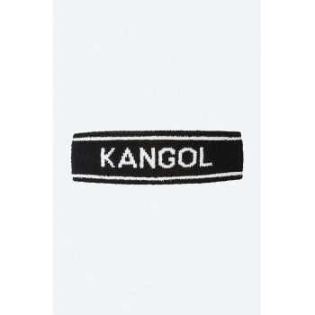 Kangol bentita pentru cap culoarea negru K3302ST-WHITE/CIAN