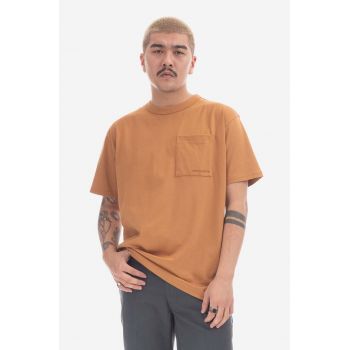 New Balance tricou din bumbac culoarea portocaliu, uni MT23567TOB-TOB