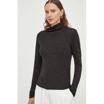 Lovechild pulover de lână femei, culoarea gri, light, cu turtleneck 8784157