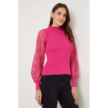 Answear Lab pulover femei, culoarea roz, light