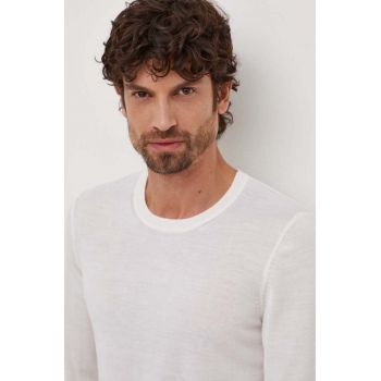 BOSS pulover de lână bărbați, culoarea bej, light 50468239