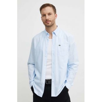 Lacoste cămașă din bumbac bărbați, cu guler button-down, regular de firma originala