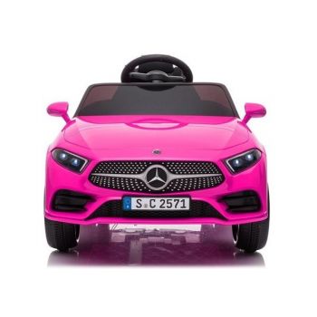 Masinuta electrica 12V cu telecomanda si roti EVA Mercedes CLS350 Pink