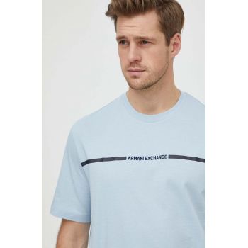Armani Exchange tricou din bumbac barbati, cu imprimeu