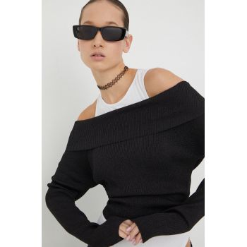 Tommy Jeans pulover femei, culoarea negru, light DW0DW17501