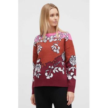 Roxy pulover din amestec de lana x Rowley femei, culoarea bordo