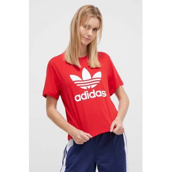 adidas Originals tricou femei, culoarea roșu IM6930