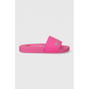 Love Moschino papuci femei, culoarea roz JA28122G1II13604
