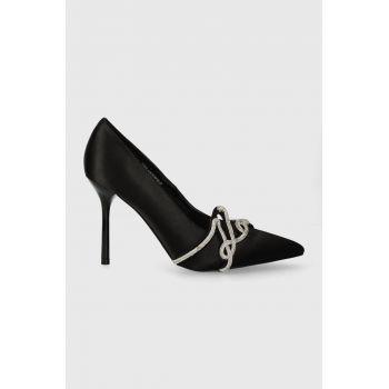 Karl Lagerfeld pantofi cu toc SARABANDE culoarea negru, KL30919F
