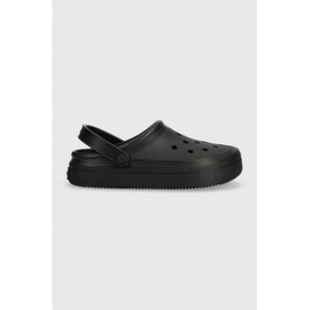 Crocs papuci Off Court Clog culoarea negru 208371